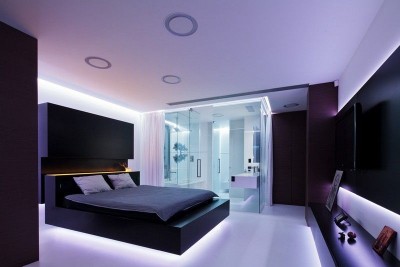 Спальня в стиле хай-тек 2021 (2)